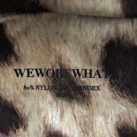 NEW Size L Large WeWoreWhat Leopard Print Bandeau Bra - Picture 6 of 6